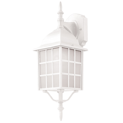 Trans Globe Lighting 4420-1 WH 1 Light Coach Lantern in White